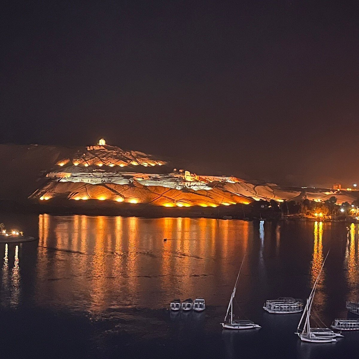 Local ferry across the Nile in Aswan