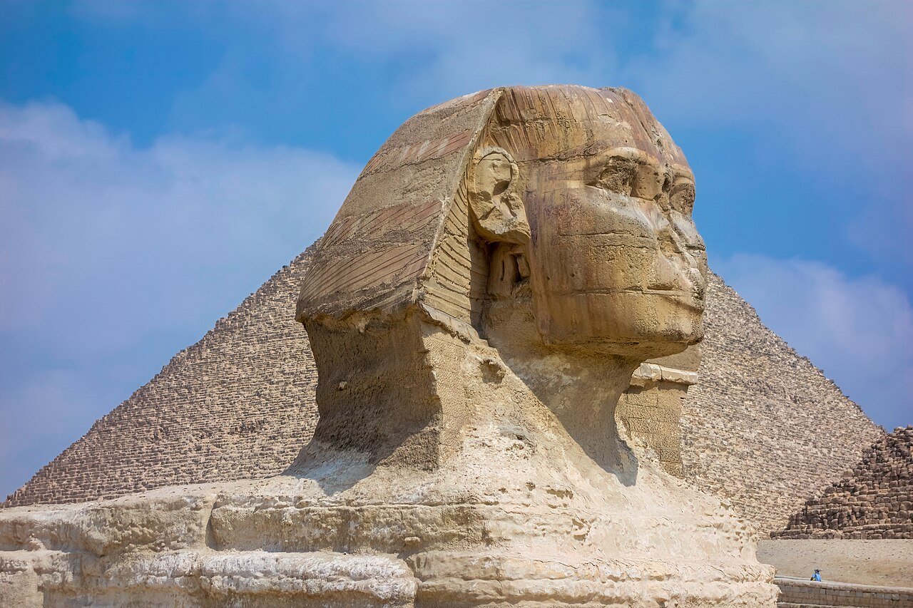 The Great Sphinx of Giza with its lion body and human head